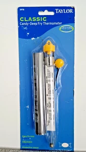 Taylor 5978-21 Glas THERMOMETER Candy/Jam-Deep Fry 100-400 F Vintage NEU ungeöffnet - Bild 1 von 11