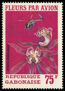GABON C110 - Flowers by Plane "Orchids" (pb99867) - Picture 1 of 1