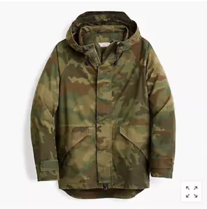 J.Crew Wallace & Barnes Baumwoll-Nylon Kapuzenjacke in Camouflage Small Neu mit Etikett! - Bild 1 von 6