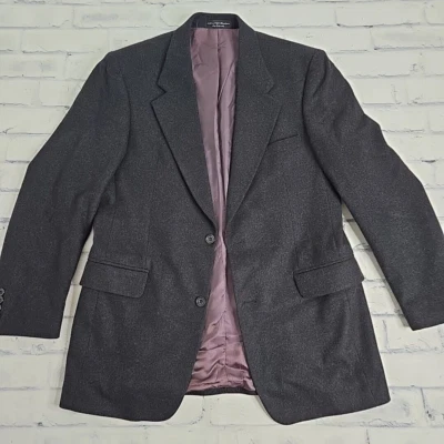 Gianfranco Ruffini Sport Coat Cashmere Blend Mens 40 Dark Gray Two-Button Blazer - Image 1 of 4