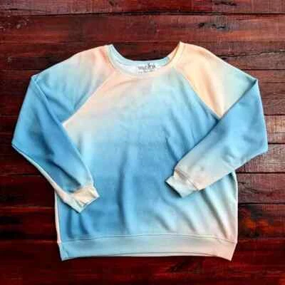 Wildfox Sommers 领带染料圆领套衫毛衣全新带标签,尺寸 S,128 美元 — 第 1/4 张图片