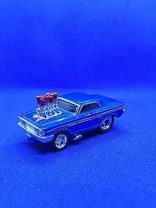 MUSCLE MACHINES 1964 64 FORD THUNDERBOLT GASSER 1/64 SCALE LIMITED EDITION BLUE - Picture 1 of 8