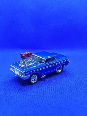 MUSCLE MACHINES 1964 64 FORD THUNDERBOLT GASSER  1/64 SCALE LIMITED EDITION BLUE - Image 1 of 4