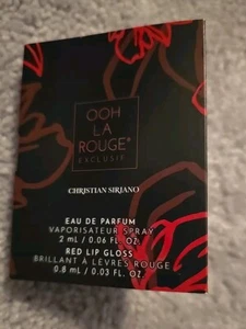 ooh la rouge christian siriano EDP 1.5ml/.05fl oz Perfume Spray Sample Plus Lip - Picture 1 of 3