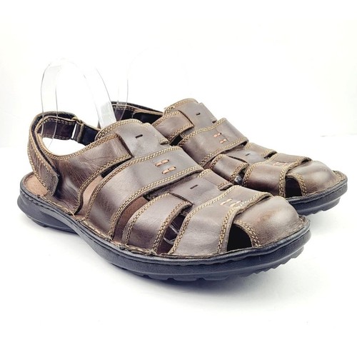 CLARKS Sandali da uomo in pelle ruvida Taglia 10