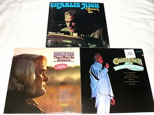 (3) SEALED LP's - Charlie Rich: Sings 18 Songs,There Won't Be Anybody,She Called - Picture 1 of 2