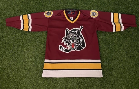 Chicago Wolves Minor League Hockey Jersey AHL SPYouth Size L / XL Cover
