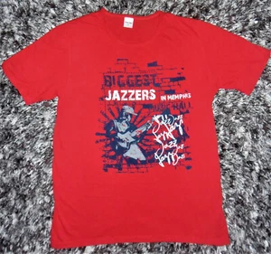 Enrico Mori T-Shirt "Biggest Jazzers in Memphis, Jazz" - Rot - Gr.: L - Bild 1 von 4