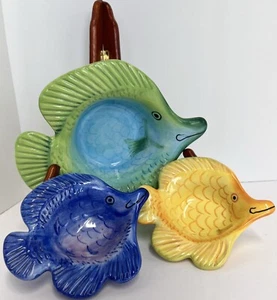 Mesa International Fish Pottery Bowls - Picture 1 of 12