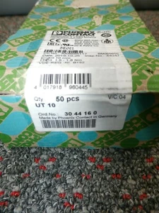New Phoenix Contact Ut 10 Series Terminal 3044160 36 Pcs Terminal Block New - Picture 1 of 1