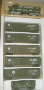 HO MODEL POWER U.S. ARMY SET f-3 LOK UND 6 WAGEN # RRM-1021 MILITARY SET - Bild 1 von 4