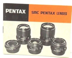 Pentax SMC Lenses Instruction Manual Guide Vintage - Picture 1 of 1