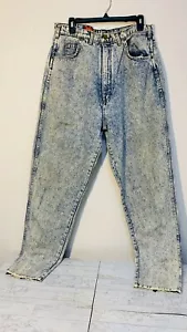 Pantalones de mezclilla vintage BonJour lavado ácido cintura alta pierna cónica talla 18 (31” X32”) - Imagen 1 de 13
