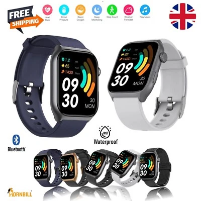 Smart Watch Fitness Tracker Blood Pressure Heart Rate Men Women Sport Watches UK - Image 1 of 4