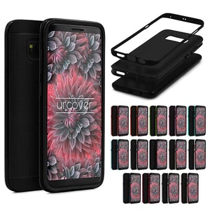 Urcover® Case Ibrido Stile Carbonio Cover Dual Layer Custodia TPU Samsung - Foto 1 di 19