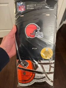 Cleveland Browns NFL Licensed 28X44 House Flag Fans Large New Man Cave Garage - Picture 1 of 1