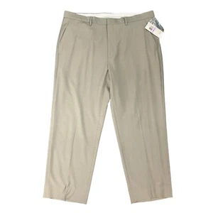 Calvin Klein Pants Mens 38 Biscuit Wool Nylon Blend Stretch Flat Front Dress New - Picture 1 of 11