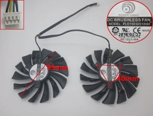 New For MSI GTX1080 1070 1060 GTX 960 970 980 GAMING Dual Fan PLD10010S12HH 95mm - Picture 1 of 8