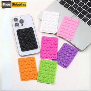 6 Stück Silikon Handy Anti-Rutsch Saugnapf Pads Klebend Mehrfarbig Design - Bild 1 von 13