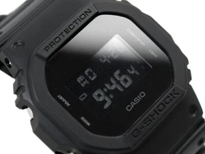 CASIO G-Shock DW5600BB-1A All Matt Black Monotone Reverse LCD Very Limited # - Picture 1 of 3