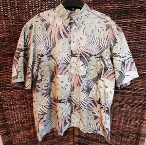 Kahala Shirt Men's XXL Black Reverse Dyed Hawaiian Tropical Beach Vacation - Picture 1 of 7