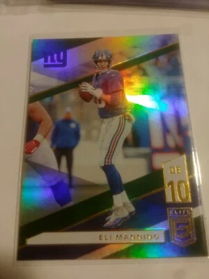2019 Donruss Elite ELI MANNING Rare Green Foil SP Parallel Insert Card #78!!! - Image 1 of 4