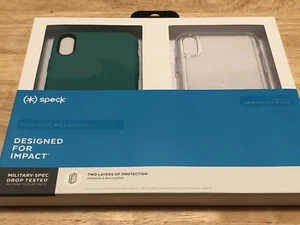 Brand New!!! Two Speck Apple iPhone XS max Cases Gemshell Fit + Gemshell - Picture 1 of 3