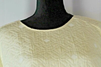 Blusa Pulôver Feminina J.Crew Tamanho 10 Off White Texturizada Zíper Lateral Diamante Algodão - Imagem 1 de 4