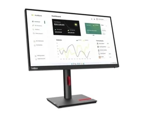 Used 23.8" Lenovo ThinkVision P24H-30 WQHD Wled LCD Monitor 63B3GAR6US - Picture 1 of 1
