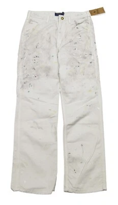 Polo Ralph Lauren Boys Cream Paint Splatter Graphic Print Jeans - Image 1 of 4