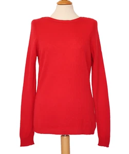 Tahari 100% Luxus Kaschmir Ultraweich Rot Damen Pullover Gr. M - Bild 1 von 7