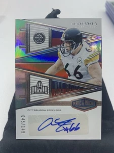 2023 PANINI PLATES & PATCHES ALAN FANECA ALL HALL AUTO /149 STEELERS HOF K1 - Picture 1 of 2