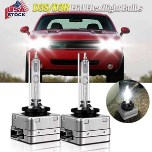 For Dodge Challenger 2015-2020 HID Xenon Headlight Bulbs 6000K High Beam D3S/D3R - Picture 1 of 10