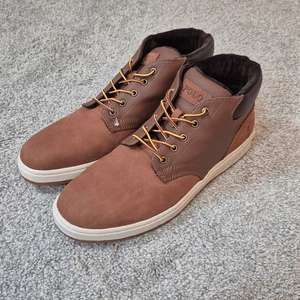 Polo Ralph Lauren Herren Leder Sneaker Stiefel Größe 12 - Bild 1 von 6