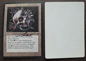 SIGNED MtG Magic Anson Maddocks Artist Proof _ Legends _ BLACK MANA BATTERY _ - Picture 1 of 1