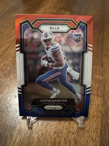 Justin Shorter 2023 Panini Prizm Red White & Blue Prizm RC #310 Buffalo Bills - Picture 1 of 2