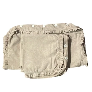Legacy Home Classic Ruffled Natural Linen Cotton Sham. OS - Picture 1 of 6