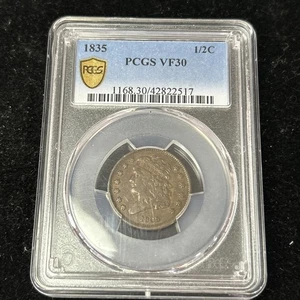 SASA 1835 PCGS SS30 Classic Head Half Cent - Bild 1 von 5