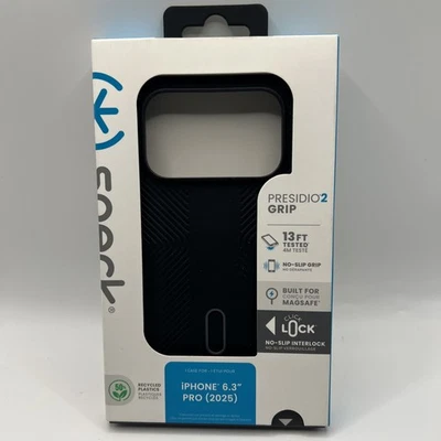 W3N Speck - Funda Presidio2 Grip ClickLock para Apple iPhone 17 Pro - Negra/NUEVA Foto 1 de 4