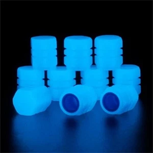 Car Luminous Valve Wheels 4/8/16PCS ABS Material Fitting Fluorescent-Blue - Picture 1 of 48