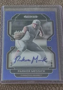 2022 Prizm Draft Picks Baseball Base Auto Blue #PDP54 Parker Messick /99 - Picture 1 of 2