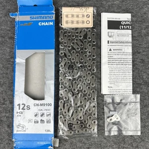 Shimano XTR CN-M9100 SIL-TEC 1x12 2x12 fach Kette mit Quick Link 1 Paar 138 Glieder - Bild 1 von 7
