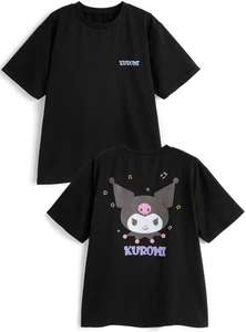 Sanrio Kuromi T-Shirt Black Graphic Anime Character Tee Unisex Free Size Japan - Picture 1 of 7