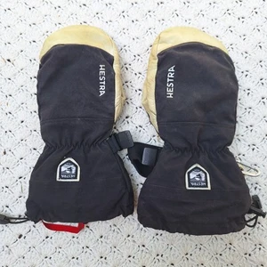 Hestra Army Leather Heli Ski Mittens Liner Outdoor Patrol Gloves - 10 - Picture 1 of 8