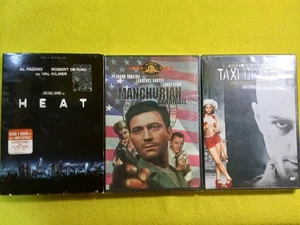 3 DVD Thriller Movie Bundle: Heat/Manchurian Candidate/Taxi Driver BRAND NEW NOS - Foto 1 di 19