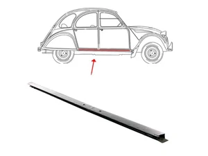 Lamiera di riparazione lamiera di ingresso soglia esterna destra 1 mm per Citroen 2CV anatra dal 70 - Foto 1 di 7