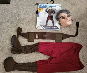 VINTAGE Star Wars ANAKIN SKYWALKER Mask Hard Plastic 2008 CLONE WARS Pants Med - Picture 1 of 4