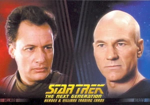 Tarjeta promocional Star Trek The Next Generation Heroes & Villains 2013 Rittenhouse P1 - Imagen 1 de 1
