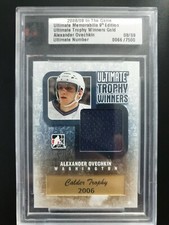 2008-09 ITG Ultimate Memorabilia Trophy Winners Gold Alexander Ovechkin #08/09