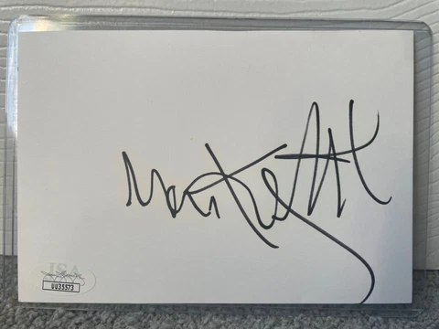 Marky Mark Wahlberg signed JSA COA 4x6 index card VINTAGE Funky Bunch psa bas Cover